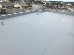 防水機能向上のための屋上シート防水工事